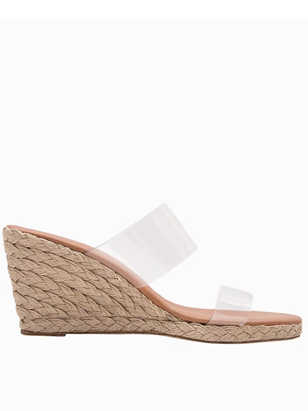 NWT Tommy Bahama Anfisa Clear Strap Espadrille Wedge Sandals in size 10